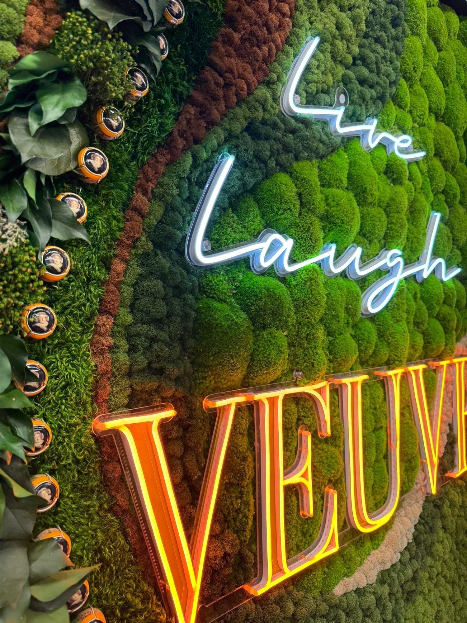 Live, Laugh, Veuve: A Celebration of Nature and Elegance