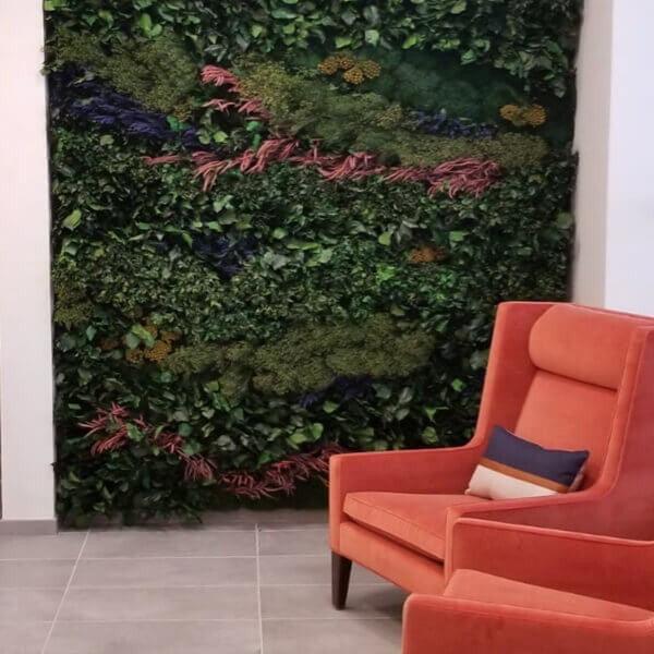 Preserved Wall Garden for The Lion Building Remodel – Washington, D.C. - Naturalist Interiors