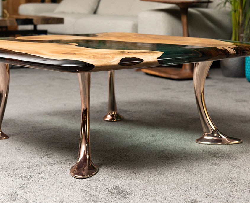 The River Table a Resin & Wood Design Statement for Home & Office Interiors