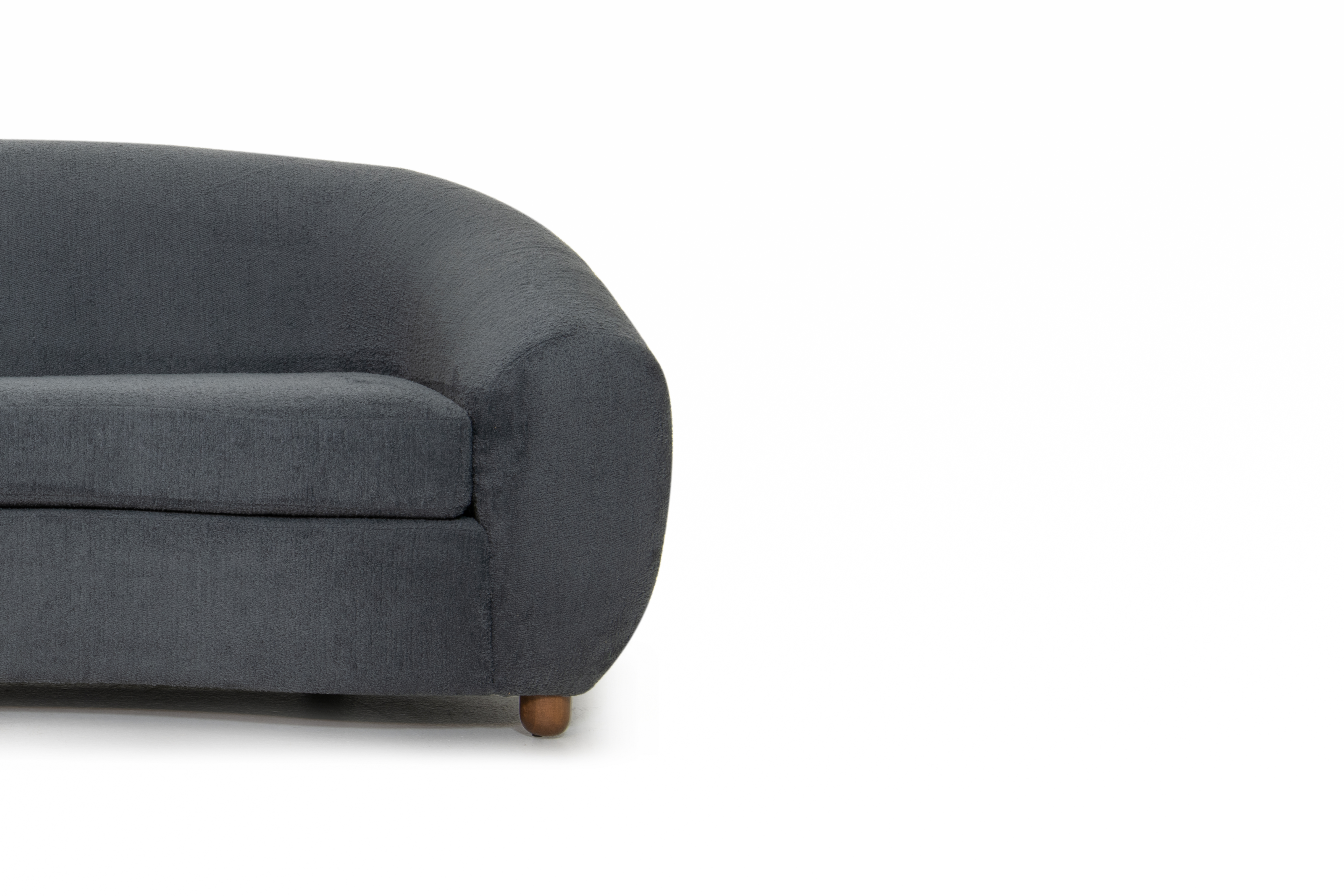 Orbit Boucle Deep Gray Sofa
