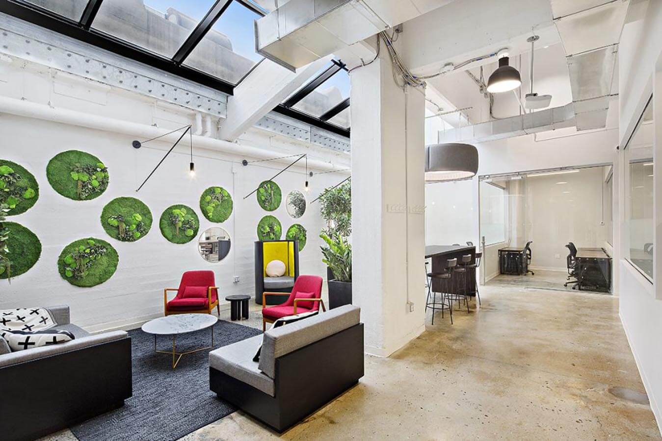 Moss Vertical Garden For An Office Space