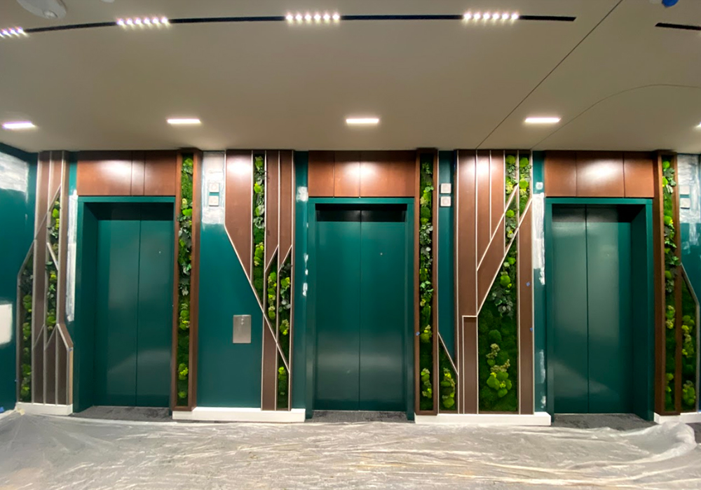 Maintenance-Free Vertical Gardens For Offices