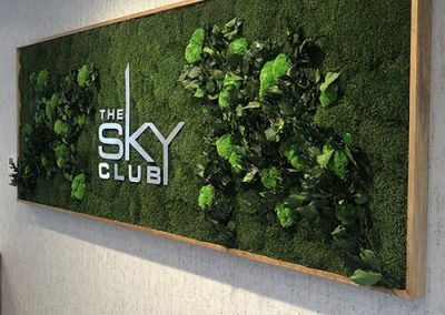 Sky Club – Residential Lobby Moss Logo